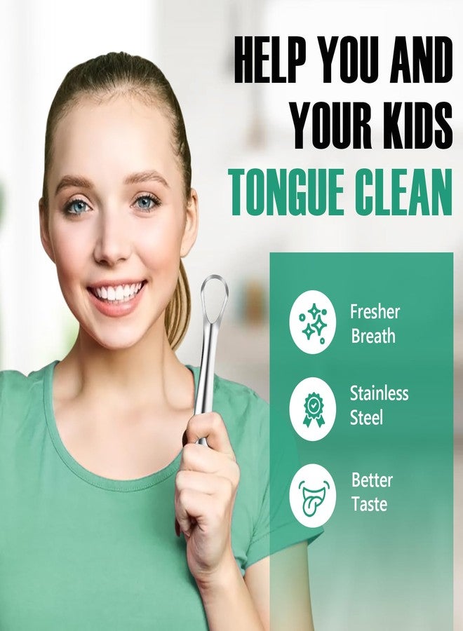 RONAVO Tongue Scraper for Kids, Children, Adult, Medical Grade Stainless Steel Tongue Cleaners (Include Handy Case), Healthy Oral Hygiene, 2 Colors - Image 4
